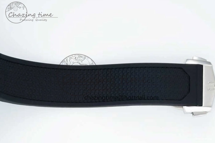 0226 SportInspired Speedmaster Racing Master SS HKF Best Edition Blue Black Dial on Black Rubber Strap A 7817